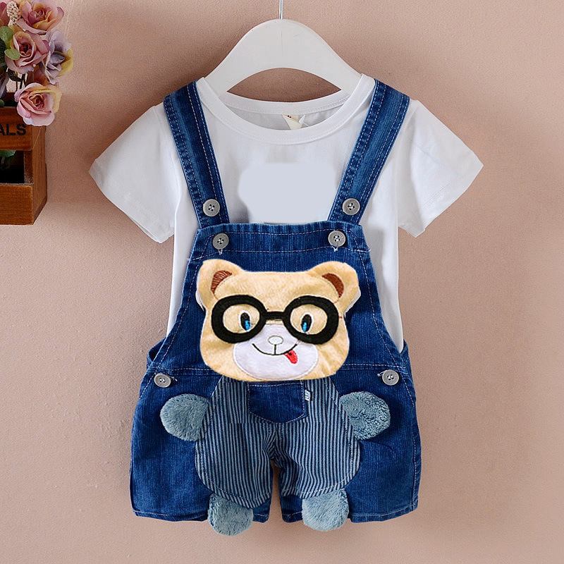 【12M-4Y】Kid Cartoon Denim Overalls(Only Overalls) - 9201 【12M-4Y】Kid Cartoon Denim Overalls(Only Overalls) - 9201