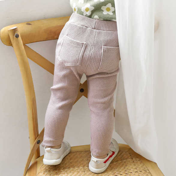 【12M-6Y】Girls Solid Color Comfortable Cotton Leggings