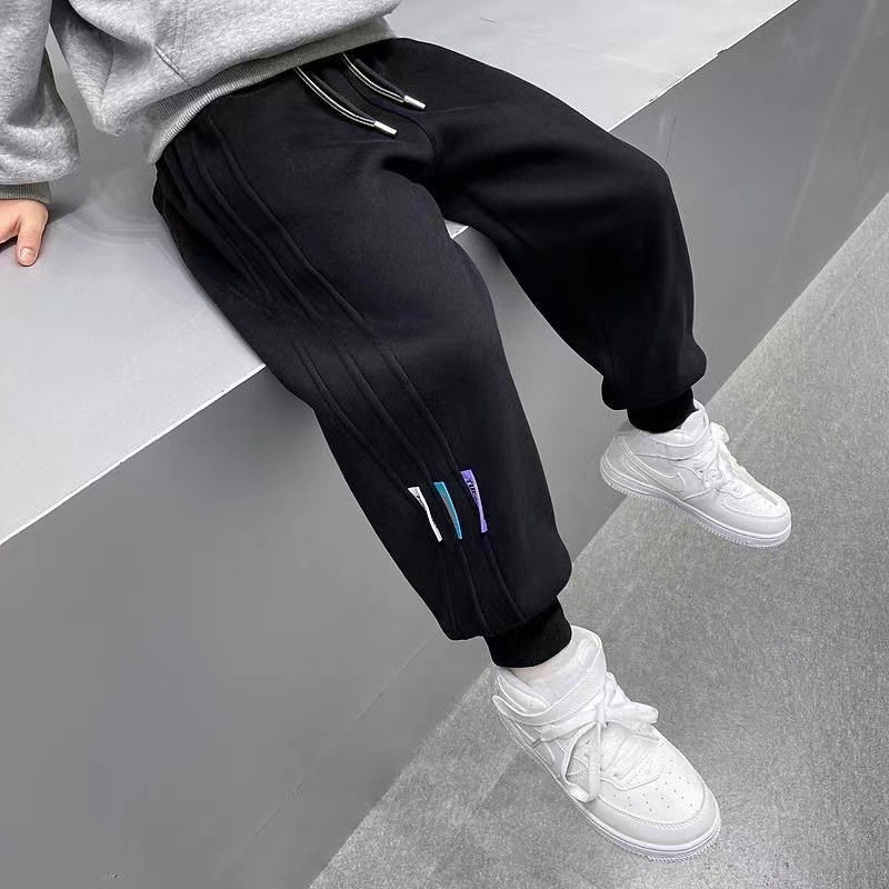 【3Y-13Y】Boys Fashion Striped Casual Pants