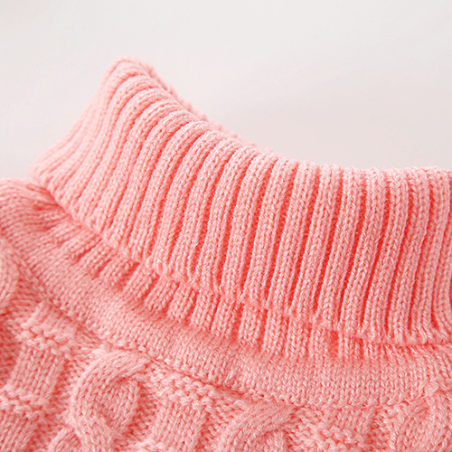 【18M-9Y】Kids Fashion Bear Pattern High Quality Fleece Thickened Funnel Neck Sweater - 9108