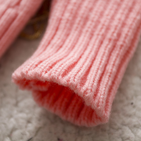 【18M-8Y】Kids Bear Pattern High Neckline Sweater - 3107