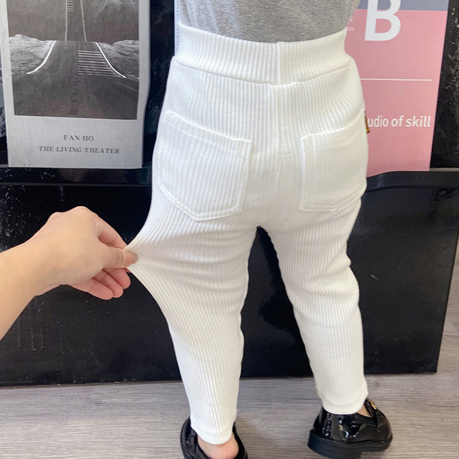 【12M-6Y】Girls Solid Color Comfortable Cotton Leggings