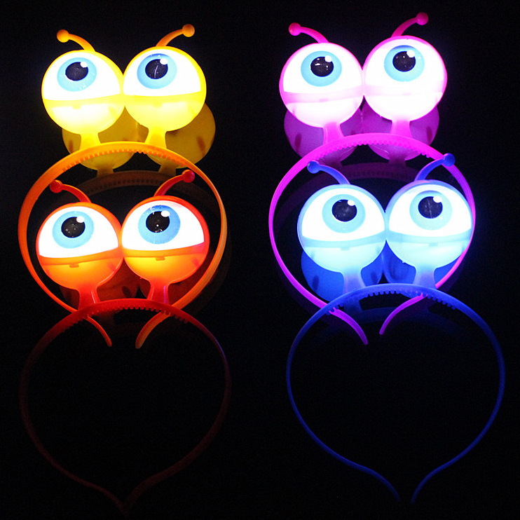 Kids Halloween LED Luminous Eyes Hair Band Kids Halloween LED Luminous Eyes Hair Band