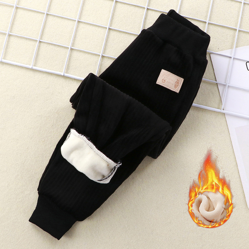 【12M-7Y】Kids Casual Fleece Thick Pants 【12M-7Y】Kids Casual Fleece Thick Pants