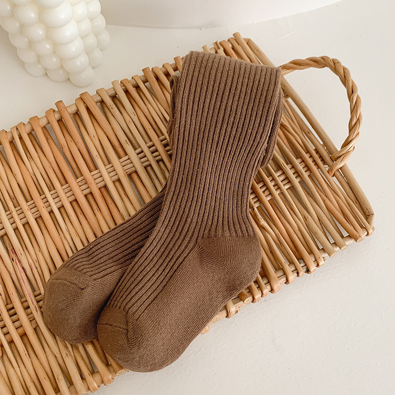 【18M-8Y】Girls Fashionable Solid Color Cotton Comfortable Pantyhose 【18M-8Y】Girls Fashionable Solid Color Cotton Comfortable Pantyhose