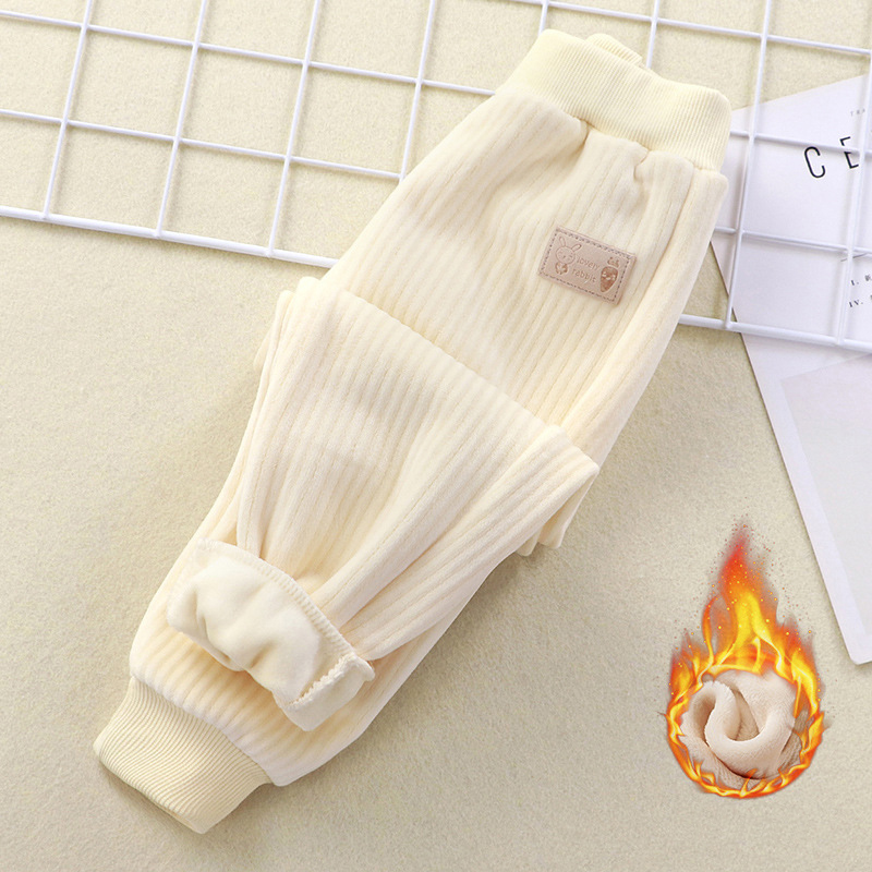 【12M-7Y】Kids Casual Fleece Thick Pants 【12M-7Y】Kids Casual Fleece Thick Pants