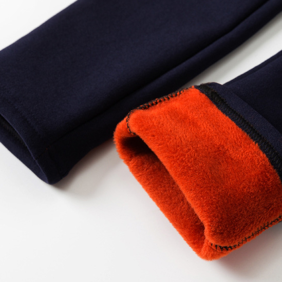 【2Y-11Y】Girls Casual Thickened Fleece Pants