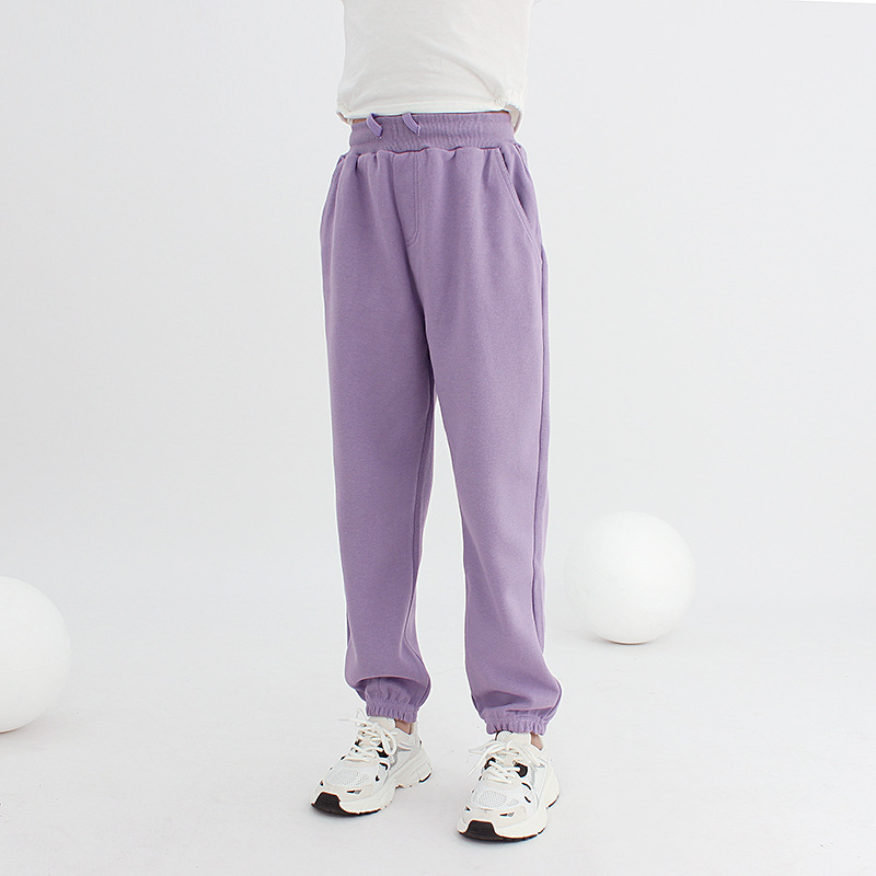【4Y-12Y】Kids Casual Solid Color Comfortable Sweatpants 【4Y-12Y】Kids Casual Solid Color Comfortable Sweatpants