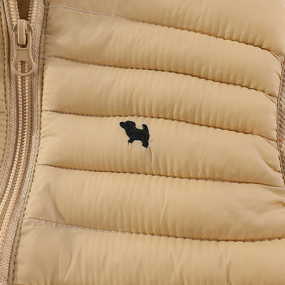 【3Y-10Y】Unisex Solid Color Quilted Cotton Keep Warm High Neck Vest Coat