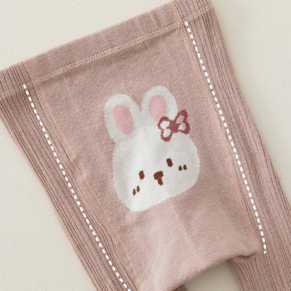 Girl Cute Cotton High Stretch Rabbit Jacquard Anti-pilling Tights Girl Cute Cotton High Stretch Rabbit Jacquard Anti-pilling Tights