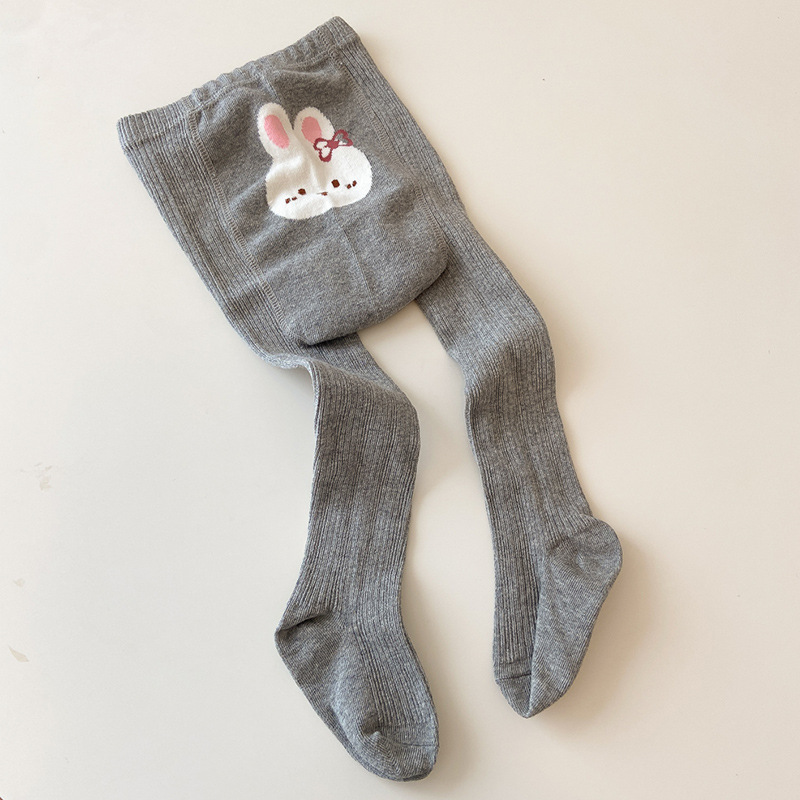 Girl Cute Cotton High Stretch Rabbit Jacquard Anti-pilling Tights Girl Cute Cotton High Stretch Rabbit Jacquard Anti-pilling Tights
