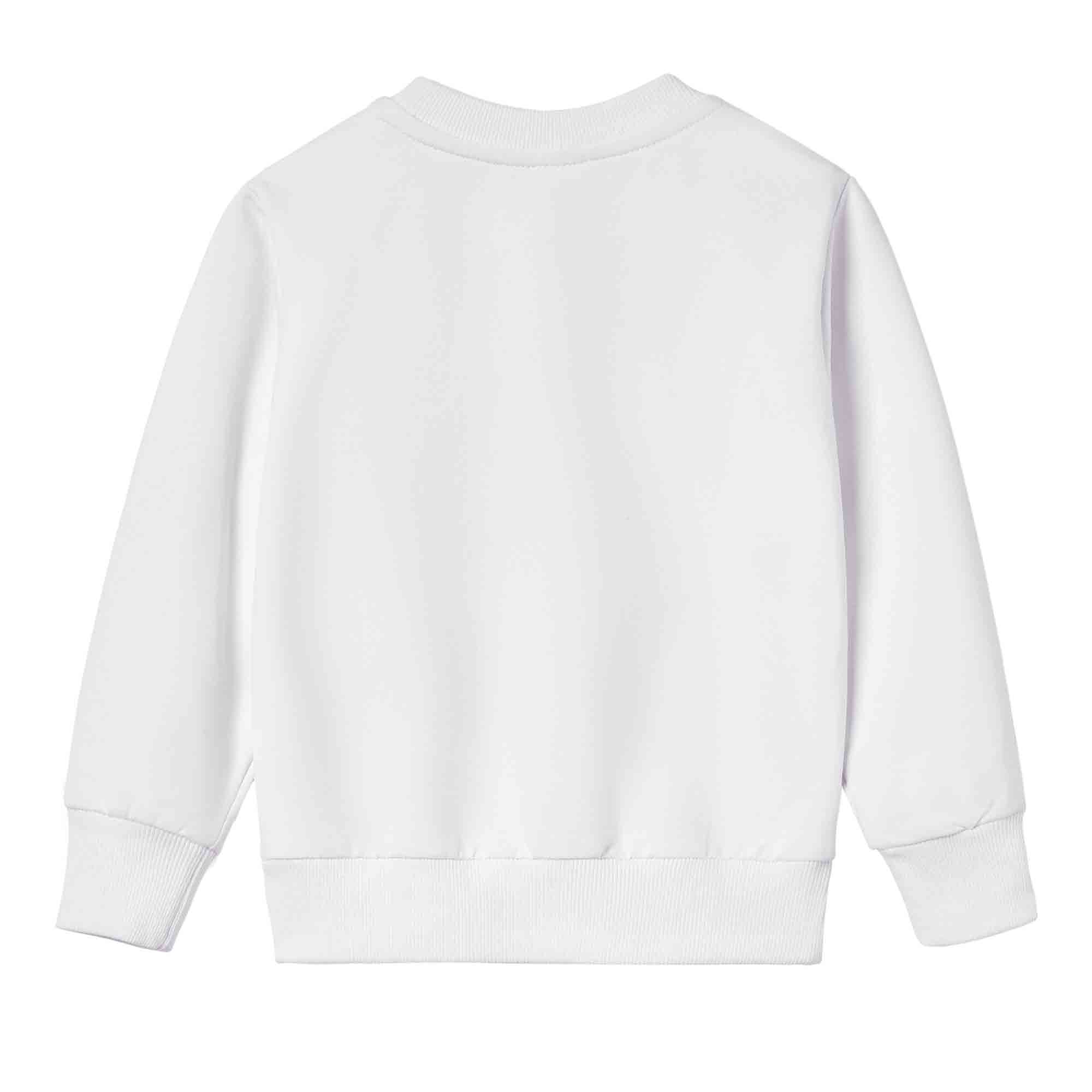 【12M-9Y】Girl Cotton Stain Resistant Ballerina Girl Print Long Sleeve Sweatshirt - 7206