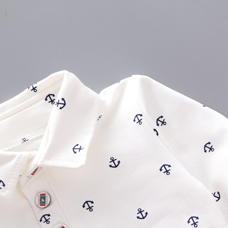 【12M-5Y】Boys 2 Piece Anchor Shirt And Pants Set 【12M-5Y】Boys 2 Piece Anchor Shirt And Pants Set