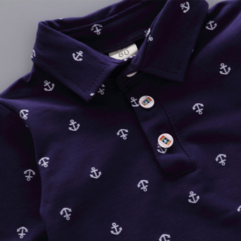 【12M-5Y】Boys 2 Piece Anchor Shirt And Pants Set 【12M-5Y】Boys 2 Piece Anchor Shirt And Pants Set