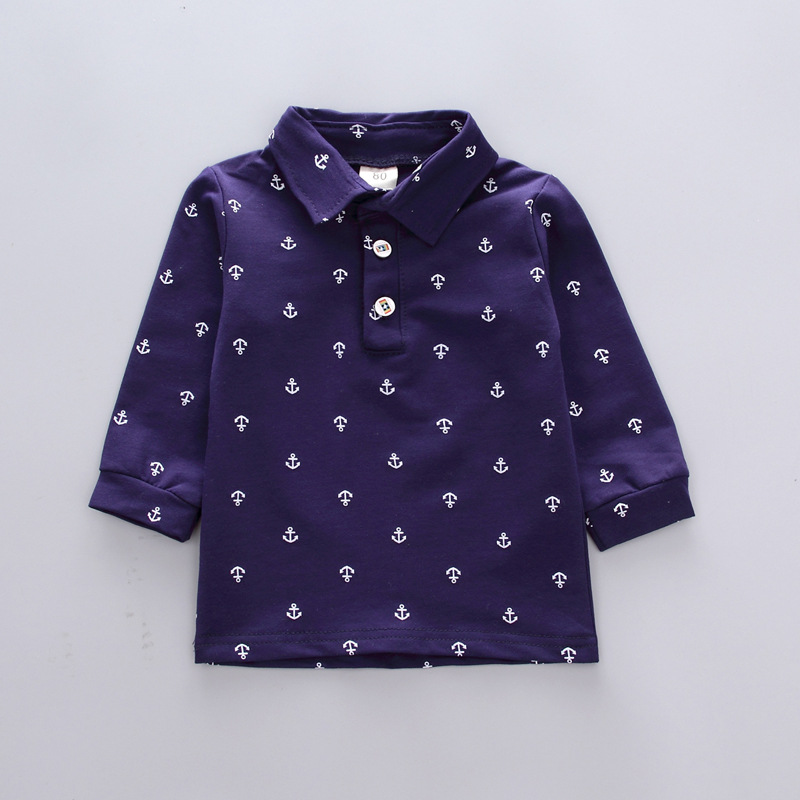 【12M-5Y】Boys 2 Piece Anchor Shirt And Pants Set 【12M-5Y】Boys 2 Piece Anchor Shirt And Pants Set