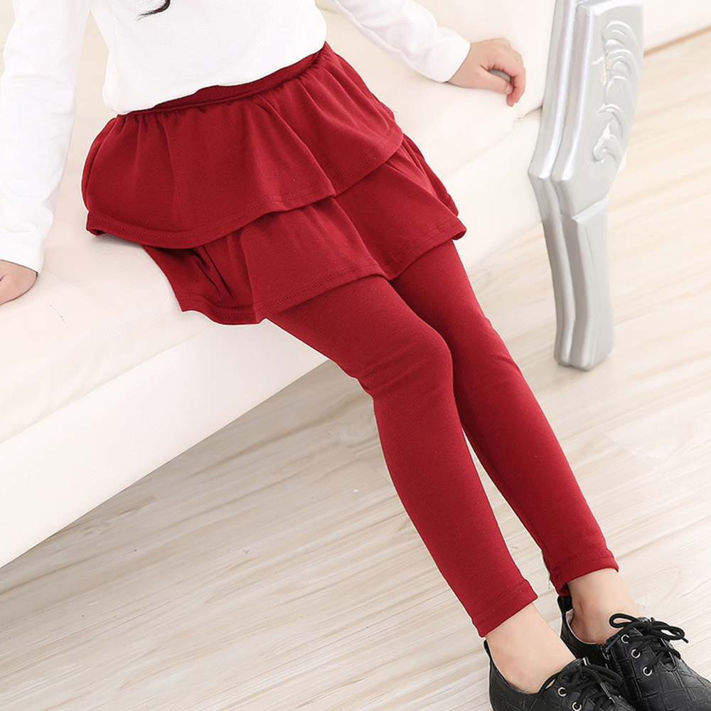 【2Y-11Y】Girls Multicolor Ruffle Leggings 【2Y-11Y】Girls Multicolor Ruffle Leggings