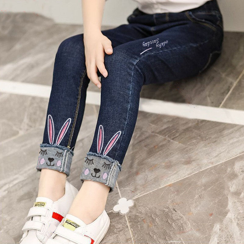 【2Y-11Y】Girl Fashion Blue Jeans - 3211 【2Y-11Y】Girl Fashion Blue Jeans - 3211