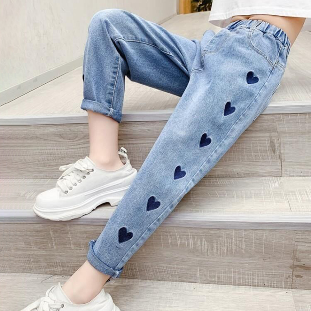 【2Y-11Y】Girl Fashion Blue Jeans - 3211