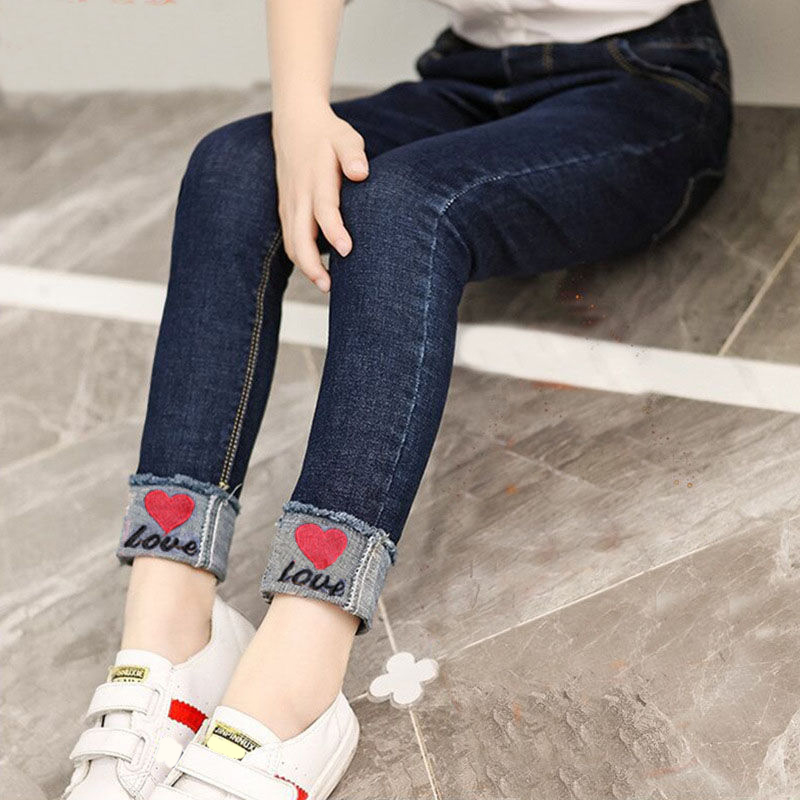 【2Y-11Y】Girl Fashion Blue Jeans - 3211 【2Y-11Y】Girl Fashion Blue Jeans - 3211