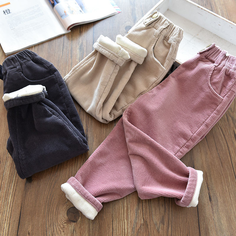 【18M-9Y】Girls Thick Corduroy Pants - 3216 【18M-9Y】Girls Thick Corduroy Pants - 3216