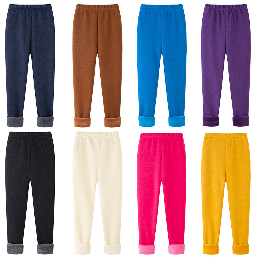 【2Y-10Y】Girls Multicolor Thick Leggings